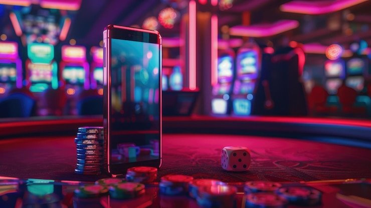 Microgaming live blackjack table on mobile phone screen with dealer and betting interface